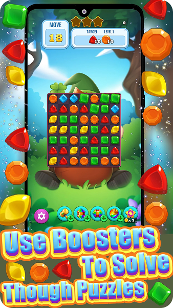 use boosters to solve through puzzles